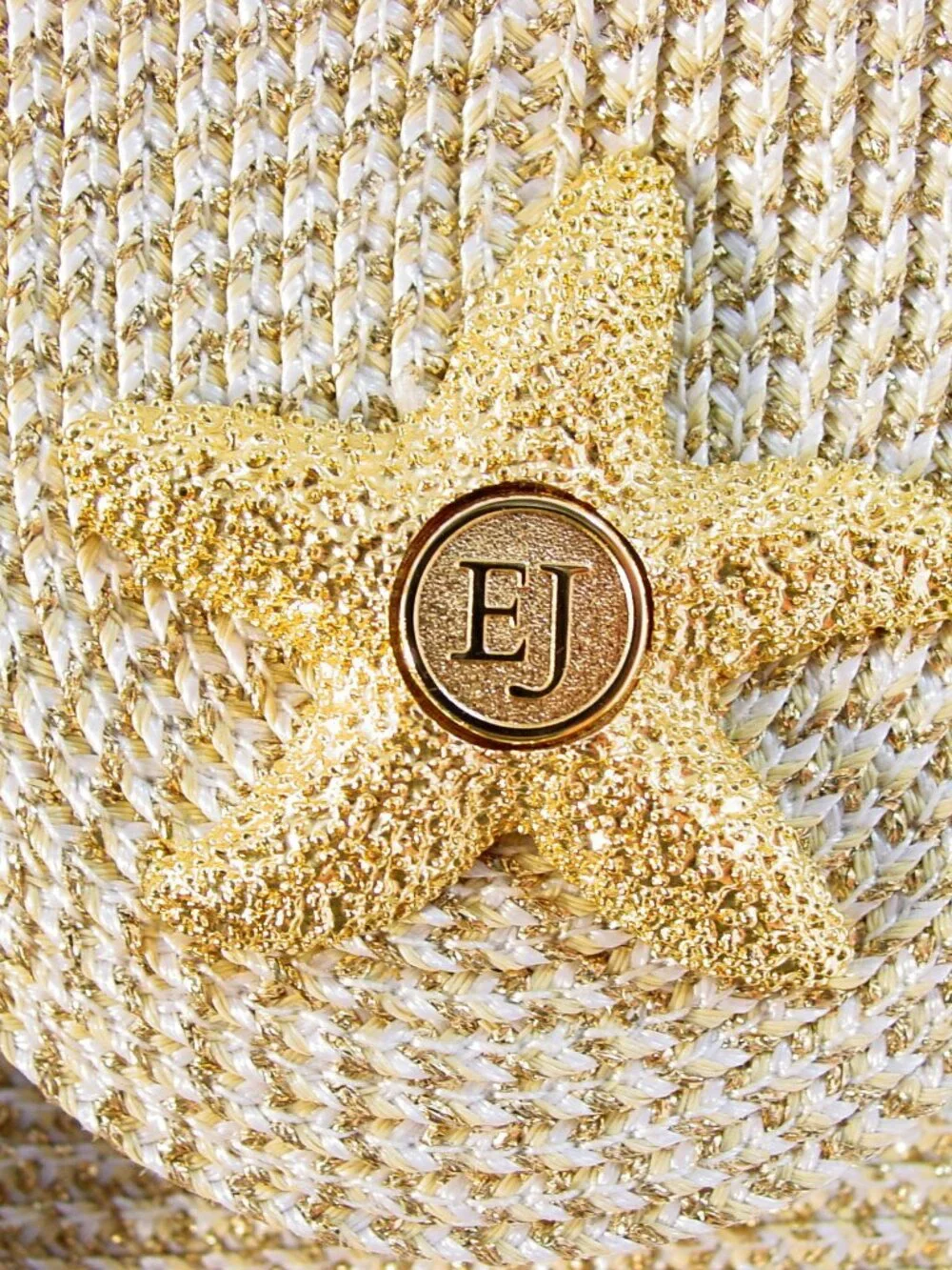 ERIC JAVITS Mini Sqishee Star Gold Starfish Chain Shoulder Bag $335 - Picture 8 of 11